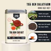 Trà Đen Cầu Đất Nguyên Lá Hồng Trà Black Tea DalatFarm - Hộp 100Gr