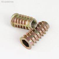 ┅⊙ 10/20/30/50Pcs M4 M5 M6 M8 M10 Zinc Alloy Thread For Wood Insert Nut Flanged Hex Drive Head Furniture Nuts