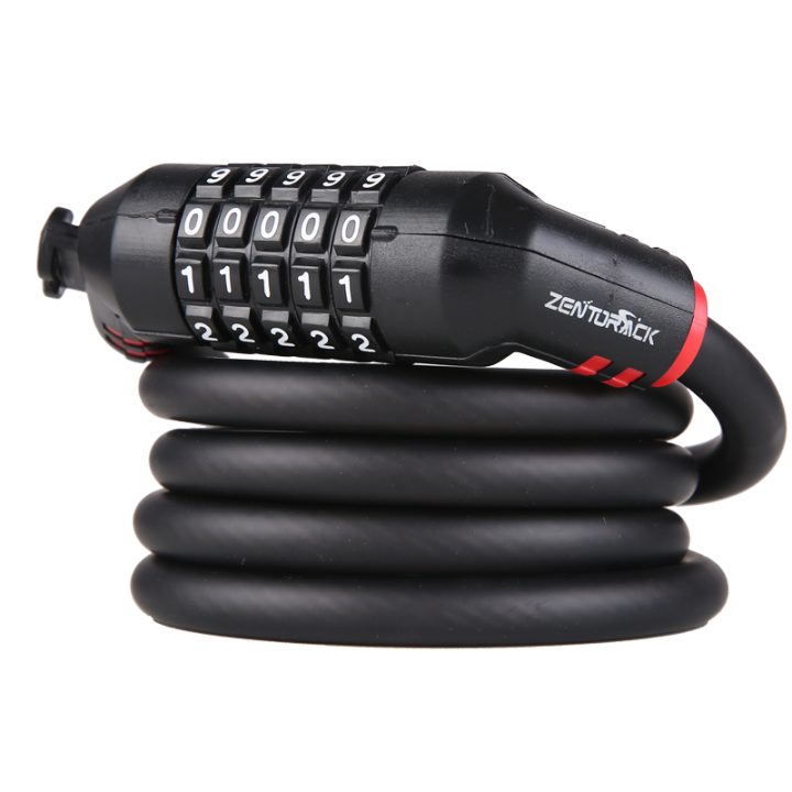 True bicycle lock password lock 5digit wire mountain bike lock folding