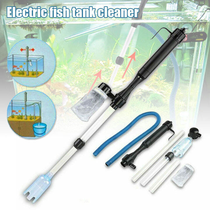 Aquarium Battery Powered Syphon Vacuum Gravel Cleaner Adjustable for Fish TankFish TankAquarium