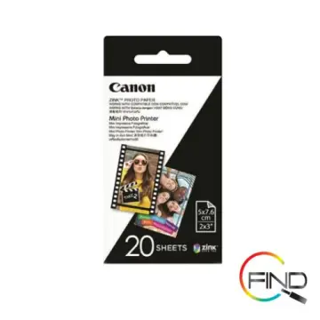 Canon ZP-2030-20 ZINK Photo Paper Pack 20 sheets for Canon Ivy