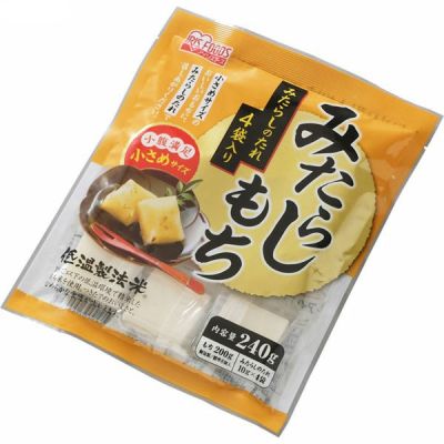 "พร้อมส่ง" ขนมแป้งโมจิพร้อมซอสโชยุ Iris Foods Rice Cake Mitarashi Mochi ไรซ์เค้ก มิทาราชิโมจิ 240 g.