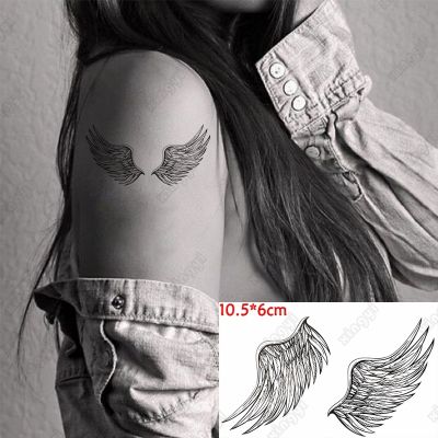 hot【DT】 Mehndi Feather Temporary Tattoos for Arm Tato Stickers Fake Tatoo Kids Men 10.5x6 Cm