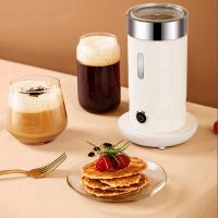 450W 200Ml Household Milk Heating Frother Stainless Steel Electric Milk Frother Automatic Coffee Frother BY-8308 EU PLUG