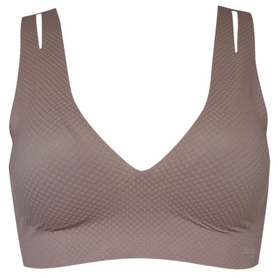 sloggi เสื้อชั้นในรูปแบบไม่มีโครง รุ่น sloggi ZERO Feel Flow Bralette AX  รหัส 10212666  สีน้ำตาล 1141