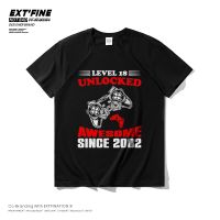 Extfine Play Game Hop Men Tees Shirt Vintage Cotton Tees Male Clothing