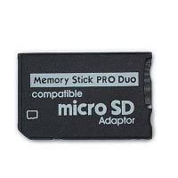 เครื่องอ่านการ์ด Psp แบบหน่วยความจำเดียวและช่องคู่เครื่องอ่านการ์ด Micro Sd Sdhc Tf ถึง Ms Pro Duo