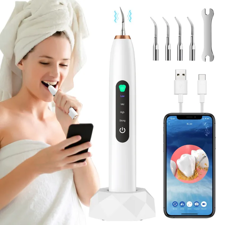 Ultrasonic Teeth Cleaner Dental Tartar Remover with Camera for Calculus
