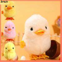 BRAIN 2Pcs ตุ๊กตาผ้าพลัฌ ของเล่นไขลานรูปเป็ดน้อย มี3สี น่ารักน่ารักๆ ของเล่นลูกเจี๊ยบกระโดด ของเล่นที่น่าสนใจ การจำลองแบบจำลอง กางเกงวอร์ม. เด็กๆเด็กๆ