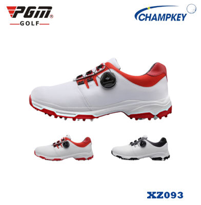 Champkey รองเท้ากอล์ฟ (XZ093) รุ่นมีระบบผูกเชือกรองเท้า สวมใส่สบาย โดยมีสีขาวแถบดำหรือ สีขาวแถบแดงให้เลือก Size :EU:40-EU:45