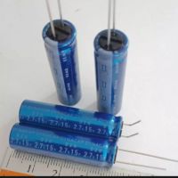 Capacitor 15F 2.7V (15ล้านไมโคร) DYNACAP ELNA สีฟ้า ขนาด10×38mm ใหม่แท้ซุปเปอร์คาปา ขาย5ตัว 100บาท