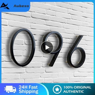 【LZ】✹  3D 0-9 Modern House Number Floating Home Door Address Numbers Black Garden Gate Mailbox Sign House Outdoor Door Sign