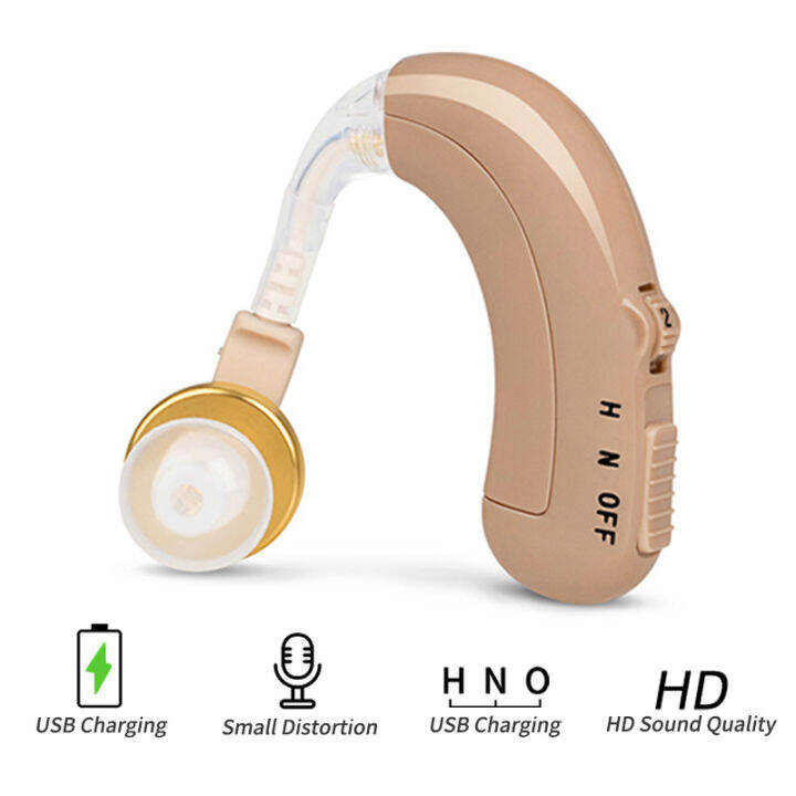 USB Rechargeable Hearing Aids Mini Ear Hearing Amplifier Adjustable Tone Hearing Aid Sound