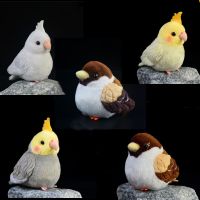 ของขวัญชุดเครื่องมือ Cockatiel Parrot Gratis Ongkir ความสมจริงสูง Chickadee น่ารัก Plushie นกกระจอกหัวนมของเล่นตุ๊กตาสัตว์เหมือนจริงจำลองตุ๊กตายัดไส้