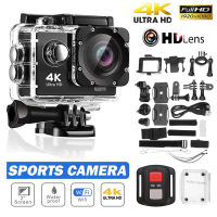 Ultra HD 4K Action Camera 1080P30FPS WiFi 2.0นิ้วหน้าจอ30M ใต้น้ำหมวกกันน็อคกันน้ำบันทึกวิดีโอมินิกล้องกีฬา