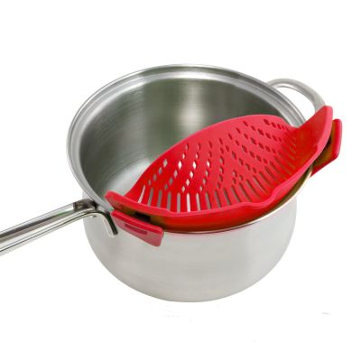 [COD] Best-selling silicone side vegetable drainer drain leak-proof baffle noodle