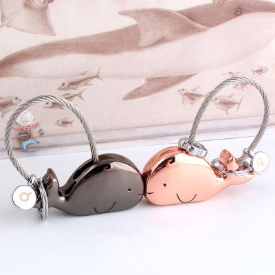 Milesi Couples Whale Fashion Keychain Trinket Key Ring Handbag Pendant Womens Sweet Charm Gift Chaveiro Innovative Items K0178