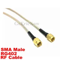 4pcs RF Connector Coaxial Pigtail SMA Male to Male Semi-rigid Cable Adapter RG402 (0.1m-1m)