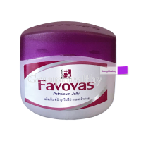 Favovas Petroleum Jelly ฟาโววาส บำรุงริมฝีปากและผิวกาย หอมกลิ่นมะลิ 50 กรัม 1 ตลับ