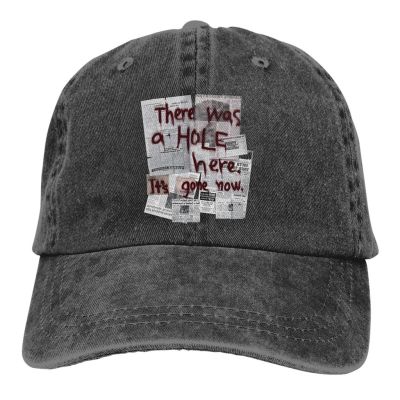 2023 New Fashion Korean Style Baseball Cap Silent Hill There Was A Hole Here It S Gone Now Distressed Personality Hat，Contact the seller for personalized customization of the logo