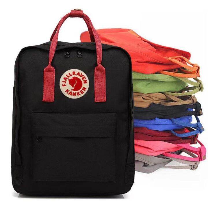 Fjallraven Kanken Fox Logo Backpack Student Bag Outdoor Waterproof