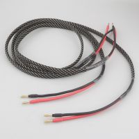 High Quality Pair Pure copper loudspeaker cable HIFI Banana plug to Banana plug speaker cable Center Audio Speaker cable