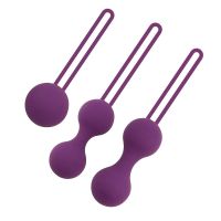 ☬❅▧ Giraffe96bnrfhthr 3Pcs Soft Silicone Kegel Pelvic Floor Balls Vaginal Tight Exercise Products