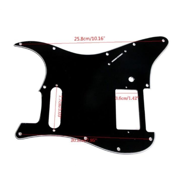 3-ply-black-guitar-pickguard-for-fender-stratocaster-hs-single-strat-humbucker-pickguard-scratch-plate-guitar-accessories-guitar-bass-accessories