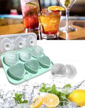 I Love Cube Ice Cube Tray, 3D Heart Ice Mold, Large Big Heart Cube - 2.5 Inches Heart Shape Ice Mold for Whiskey, Cocktail, Beverages, Iced Tea 