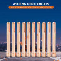 Collets เชื่อม Tig ทองแดงทนทาน 1.97 นิ้วทนความร้อนเชื่อม Torch Collets 10N24 สำหรับไฟฉายเชื่อม Tig