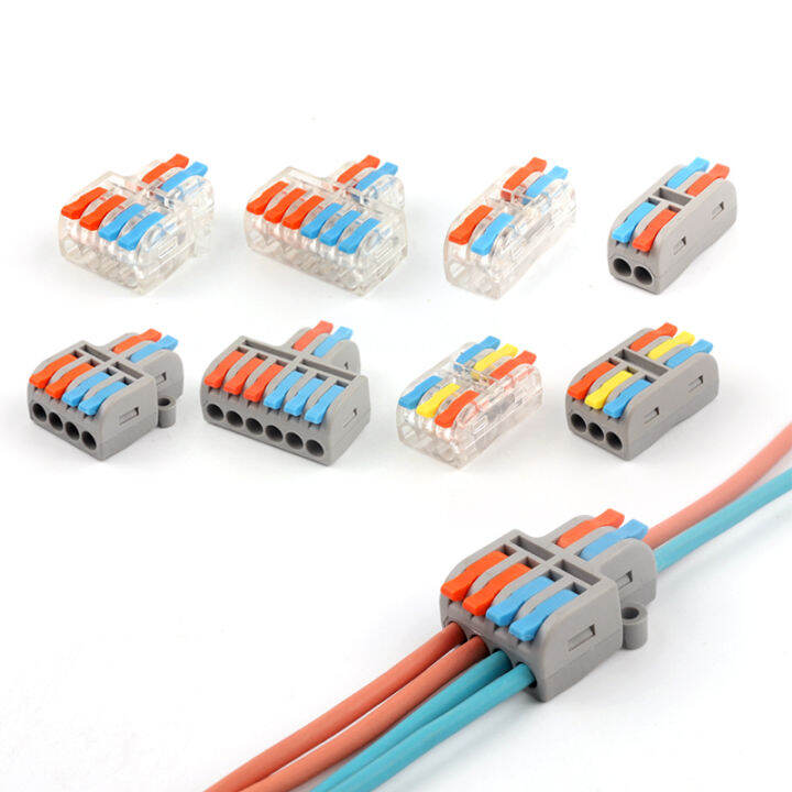 Mini Universal Compact Conductor Push In Terminal Block Quick Spring Splicing Wire Cable 2891