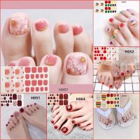 【hot sale】 ☒☌∈ B50 [Ready Stock]H 3D Toenail Sticker Grid stripe Cartoon Gold Geometric Fashion DIY Waterproof Nail Art Manicure Tearable and Durable Self-adhesive Full Cover Nails Sticker For Feet