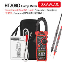 MAYILON HT208A/HT208D (อุปกรณ์เสริม) แคลมป์มิเตอร์มัลติมิเตอร์ AC Direct Current แรงดันไฟฟ้าอุณหภูมิปัจจุบันความต่อเนื่องของไดโอดทดสอบ NCV มัลติฟังก์ชั่นมัลติมิเตอร์