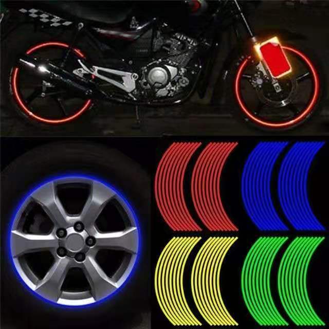 Strips Brand New High Quality Waterproof Popular Motorcycle Car Rim Stripe Wheel Decal Tape Sticker Lots Reflective