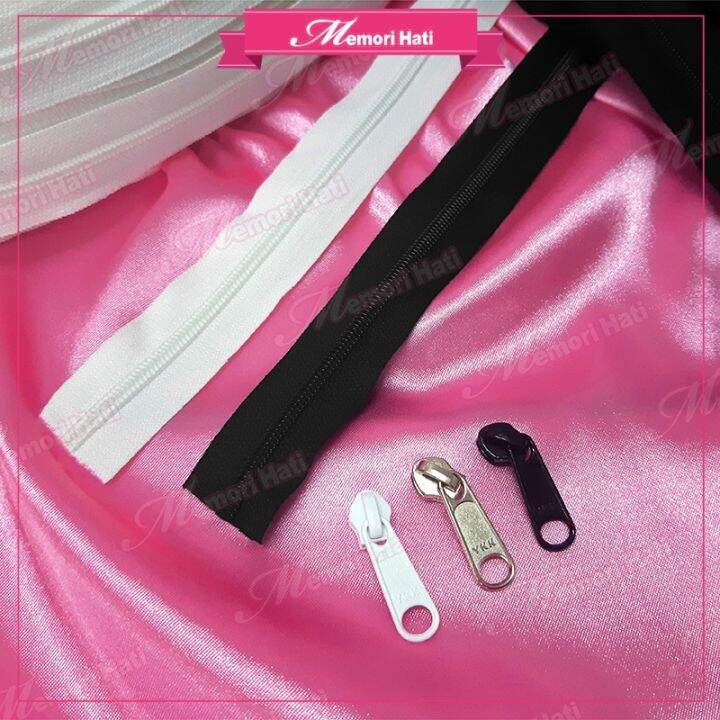YKK 5 Metering Zipper / Zip Potong & Zipper Head / Kepala Zip Lazada