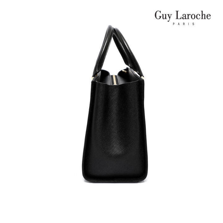 guy-laroche-กระเป๋าถือพร้อมสายสะพายทรงสี่เหลี่ยม-รุ่น-abba-สีดำ-agh0123