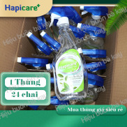 1 Thùng Chai xịt khuẩn HapiCare+ 500ml Dung dịch rửa tay sát khuẩn Nước