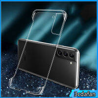 เคสโทรศัพท์ไร้กรอบใสคริสตัลแบบบางพิเศษสำหรับ Samsung S22 S23 S21เป็นพิเศษบวก S20 FE S10 S9โน้ต20 10ฝาแข็งเคสด้านหลังกันกระแทกขั้นสูง