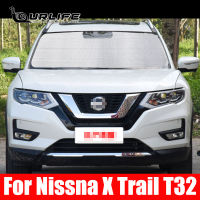 สำหรับ Nissna X Trail T32 2017 2018ถึง2022รถหน้าต่างกระจกม่านบังแดดด้านหน้า UV ปกป้องสะท้อนสีอาทิตย์บังแดดเงิน