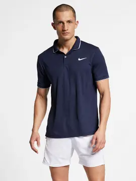 Nike Men's Court Dri-Fit Tennis Polo Blue