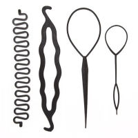 4pcs/set Tool Ponytail Needle Styling Set Hair Curler Twist Braiding Magic 4pcs/set