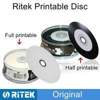 25ชิ้นกล่อง Ritek พิมพ์ CD-R Blank Disc บันทึกขนาดกะทัดรัด700MB80Min52x CD-R แผ่นไวนิลสีดำ