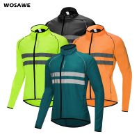 WOSAWE Cycling Jacket High Visibility MultiFunction Jersey Road MTB Bike Bicycle Windproof Quick Dry Rain Coat Windbreaker M-3XL