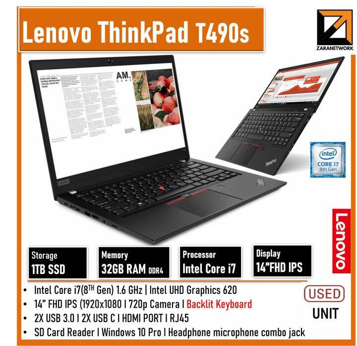 Lenovo ThinkPad T480S/T490s/T490/T480/T590/T480/T440/T450s/T460s