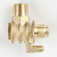 LJLJ-1pcs 3 Port Check Valve Brass Internal/male Thread Return Valve/check Valve Connector Tool For Air Compressor Solenoid Valve