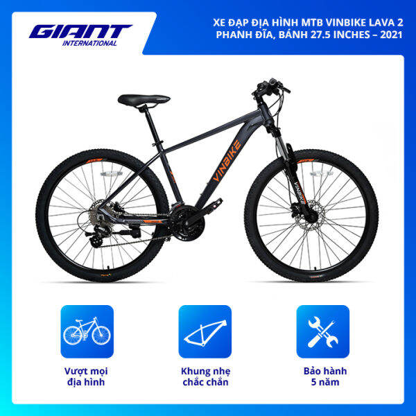 Xe đạp địa hình MTB Vinbike Lava 2 – Phanh Đĩa, Bánh 27.5 inches