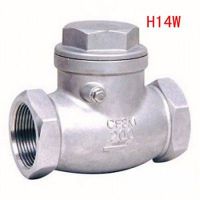 DN20 3/4 quot; BSP Female Thread 304 Stainless Steel Swing Check Valve Non return One way Valve 229 PSI