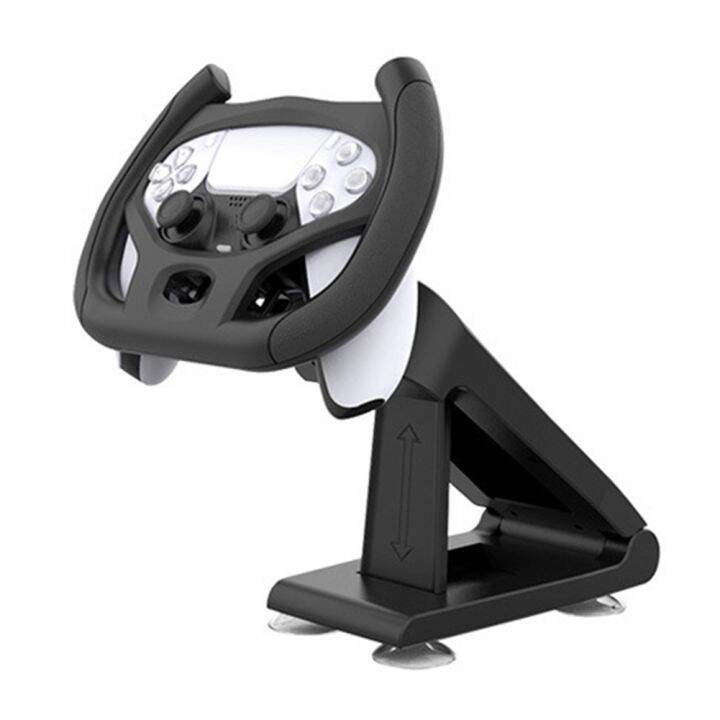 Multi Axis Steering Wheel Plastic Steering Wheel Races Gaming Handle Holder for PS5 Racing Game