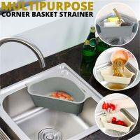 Multipurpose Corner Basket Strainer Kitchen Sink Food Holder Drain Shelf Storage Filter Accessories Sponges Counter Drainers