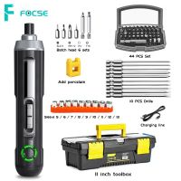 3.6V Electric Screwdriver Cordless Power Magnetic Multifuctional Rechargeable Automatic/Manual 4 Gear Adjustment Home DIY FOCSE